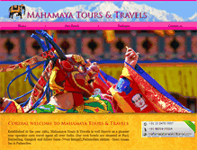 Tablet Screenshot of mahamayatravel.com